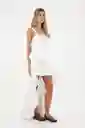 Vestido Largo Luvana Blanco Talla 02 M