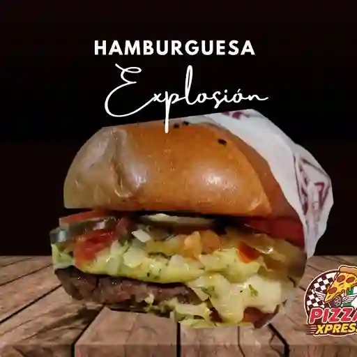 Hamburguesa explosión