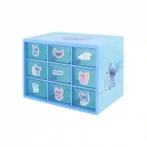 Gabinete de Almacenamiento 9 Cajones Serie Disney Stitch Miniso