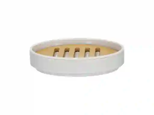 Jabonera Bambú Blanco Casaideas