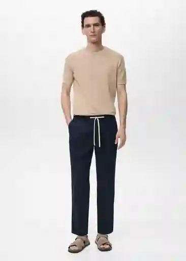 Pantalón Romelino Navy Talla 46 Hombre Mango