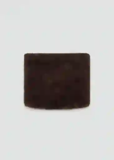 Bufanda Nuri Chocolate Talla 99 Mujer Mango