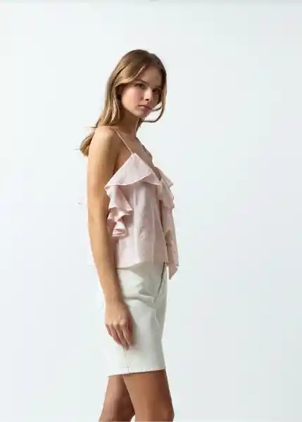 Camisa Mujer Rosa Nude Medio M 411G373 Naf Naf