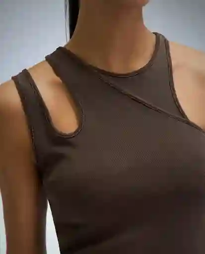 Camisa Mujer Café Talla S 612G082_CAF171321