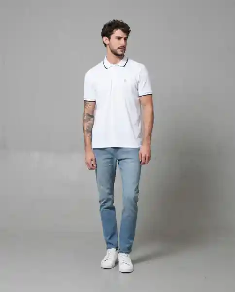 Camiseta Polo Hombre Blanco L 190G010_BLA110601 Rifle