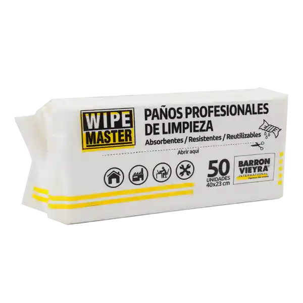 Wipe Master Blanco Paños Blanco