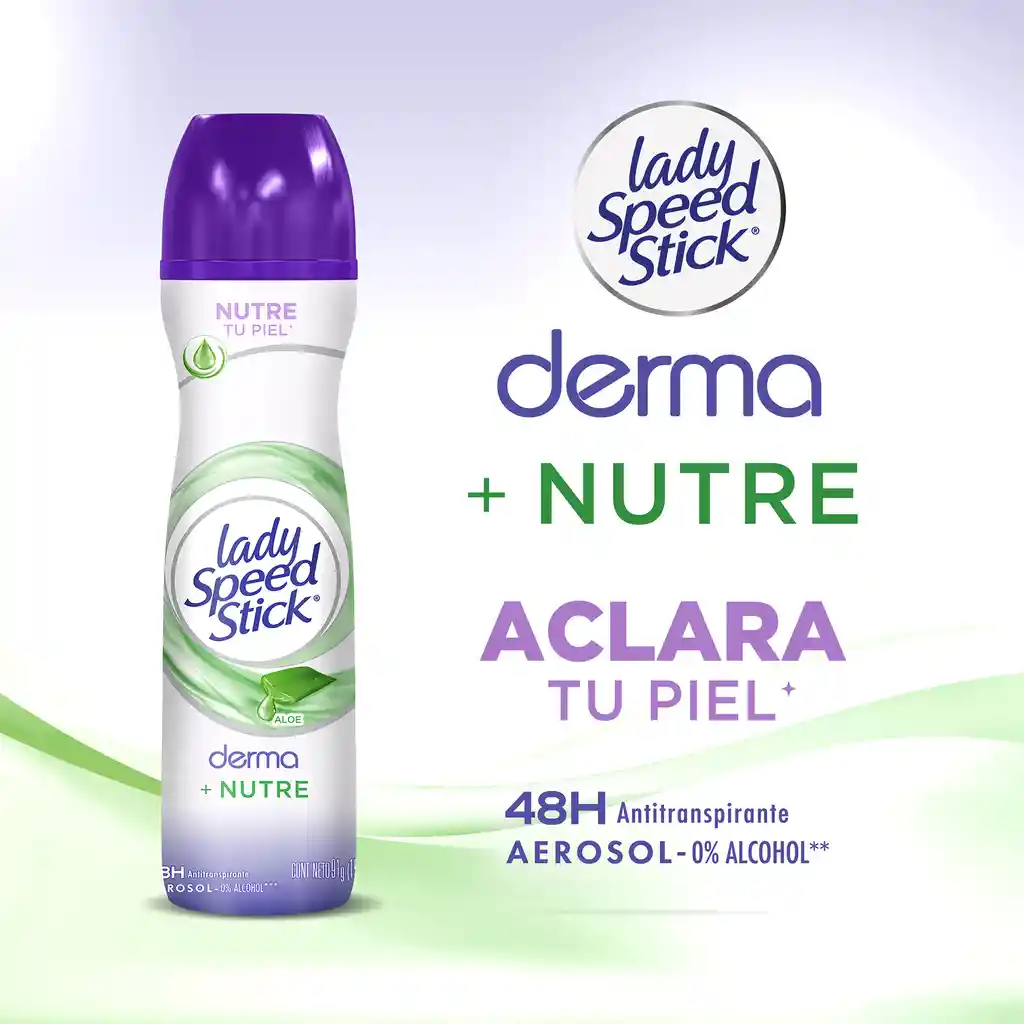 Lady Speed Stick Desodorante Derma Aloe Aerosol 