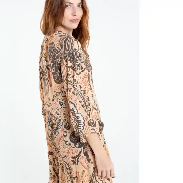  Vestido Lisboa Mujer Amarillo Luminoso Claro Talla L Naf-Naf 