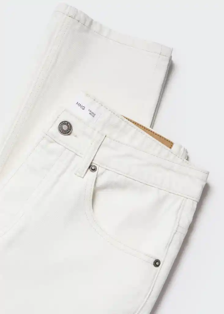 Pantalón Jean Reg Fit Off White Talla 22 Mango Teen Boy Mango