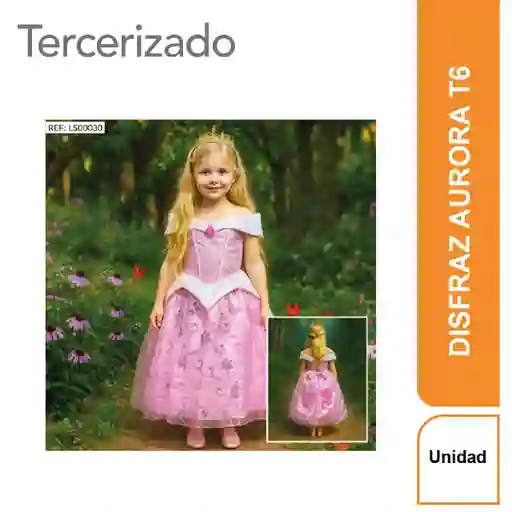 Disfraz Aurora Talla 6