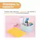 Organizador Plástico Compartimento Alta Macaron Azul Miniso