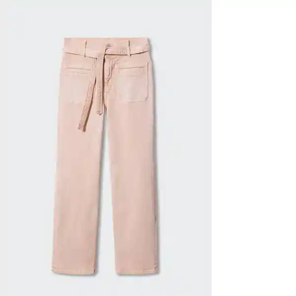 Jean Sasha Rosa Pastel Talla 38 Mujer Mango