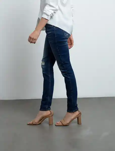 Jean Mujer Azul Índigo Medio Talla 8 493F025 Naf Naf