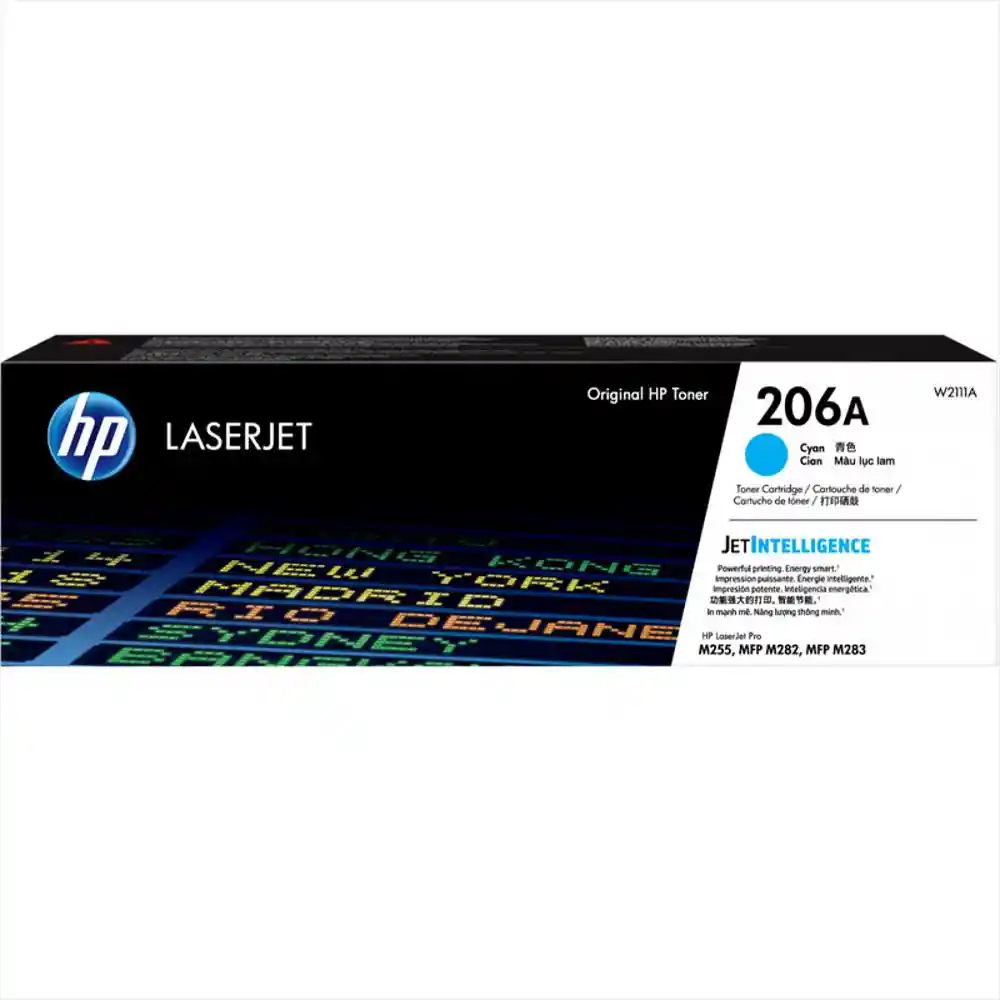 Hp Cartucho de Tóner Original Laserjet 206A Cian W2111A