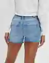 Short Mujer Azul Talla 2 400381187336 American Eagle