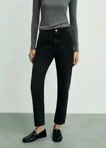 Jean Mom2000 Tejano Negro Talla 38 Mujer Mango
