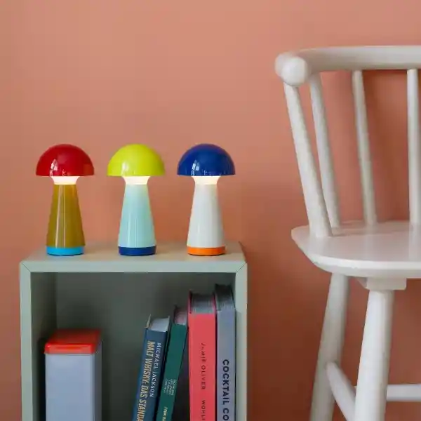 Remember Lámpara de Mesa Inalámbrica Bobbi Rojo