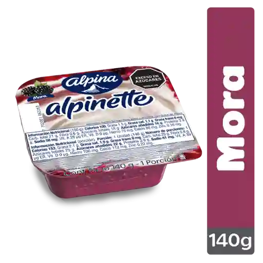 Alpinette con Dulce de Mora