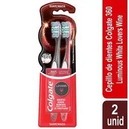 Colgate Cepillo de Dientes Luminous White Lovers Café y Vino