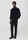 Buzo Buzo Jersey Cottonp Navy Talla M Hombre Mango