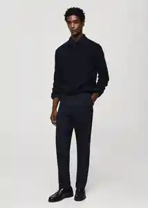 Buzo Buzo Jersey Cottonp Navy Talla M Hombre Mango