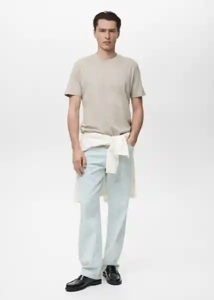 Camiseta Cherlo Hielo Talla S Hombre Mango