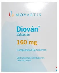 Diovan Antihipertensivo en Tabletas Recubiertas