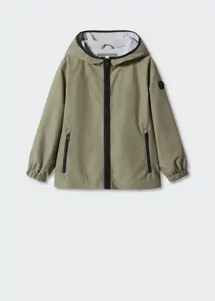 Abrigo Parka Guille Khaki Talla 09 Niños Mango