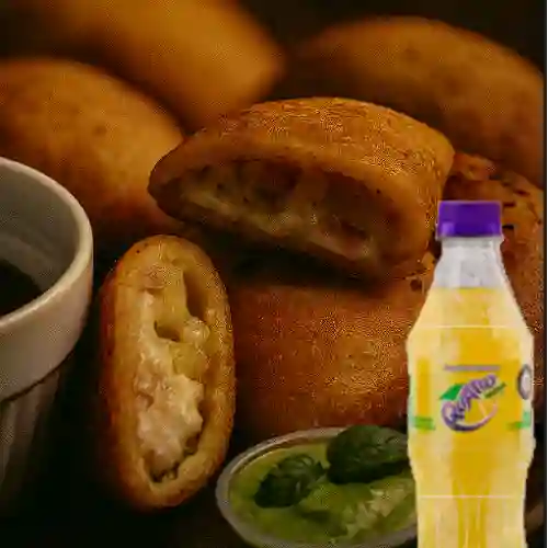 Empanada hawaiana + quatro 400 ml