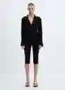 Blusa Rider Negro Talla M Mujer Mango