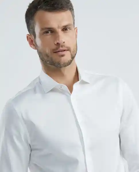 Camisa Premium Twill Blanco Talla M Hombre Chevignon