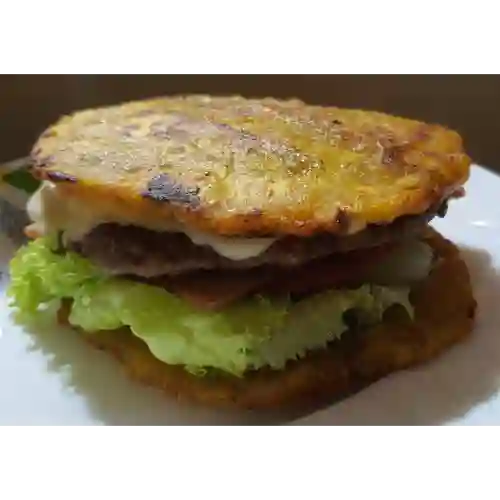 Hamburguesa de Patacón Doble Carne