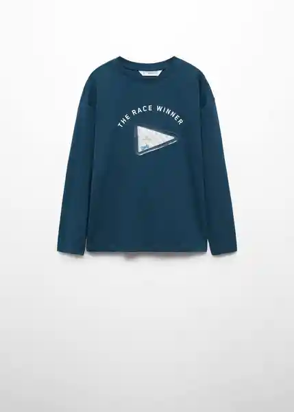 Camiseta Plastic Petroleo Talla 06 Niños Mango