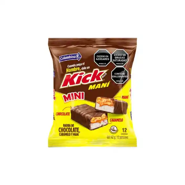 Colombina Barra de Chocolate Kick Mani