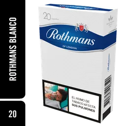 Rothmans Cigarrillos Blanco 20'S