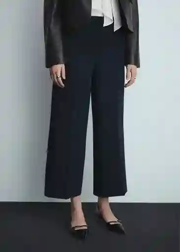 Pantalón Nina Navy Talla 42 Mujer Mango