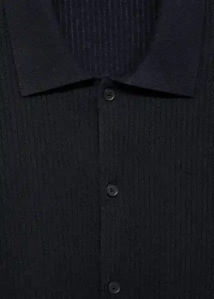 Camisa Flew Navy Talla M Hombre Mango