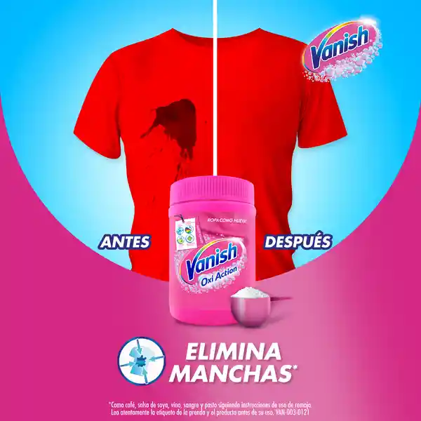 Vanish Desmanchador Polvo Rosa