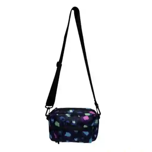 Bolso Crossbody Con Bolso Enfrente Negro Serie Miniso