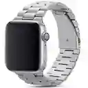 Correa Pulso Para Reloj Eslabonado Plata 40 mm