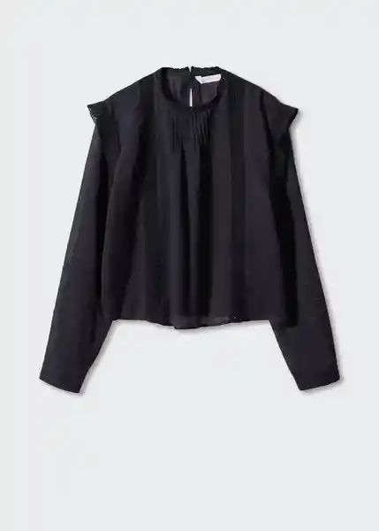 Blusa Blacky Negro Talla M Mujer Mango