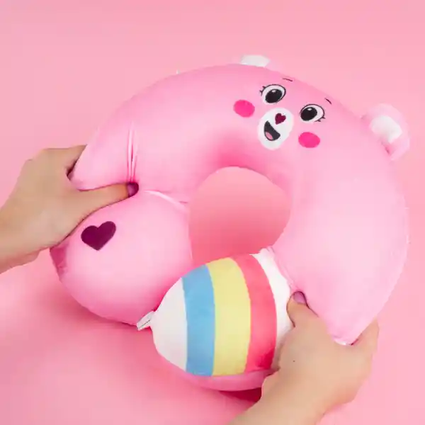 Almohada de Viaje en Forma de u Colección Care Bears Rosa Miniso