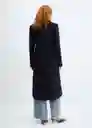 Abrigo Power Azul Noche Talla L Mujer Mango