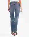 Jean Cosmo Femenino Azul Clásico Tono Oscuro Talla 6 Chevignon