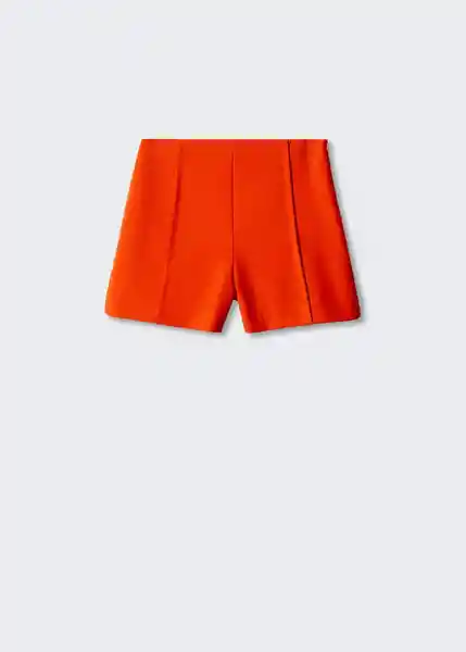 Short Fica Naranja Talla XL Mujer Mango