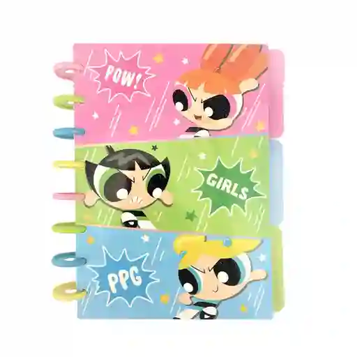Cuaderno Argollado de 80 Hojas Las Chicas Superpoderosas Miniso