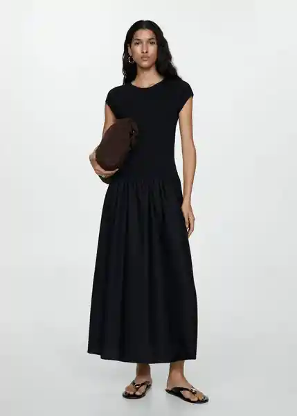 Vestido Valvin Negro Talla XS Mujer Mango