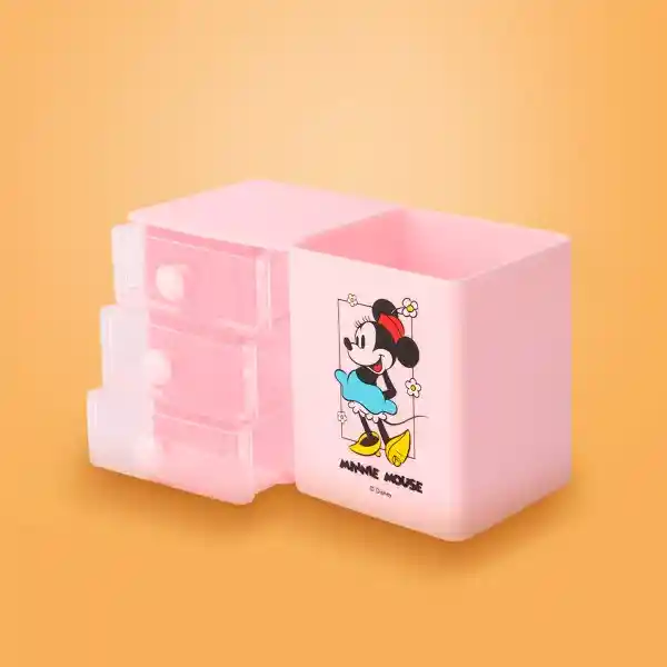 Organizador Plástico de Tres Capas Para Escritório Minnie Miniso
