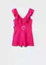 Enterizo Mono Paradise Fucsia Talla M Mujer Mango