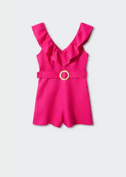 Enterizo Mono Paradise Fucsia Talla M Mujer Mango